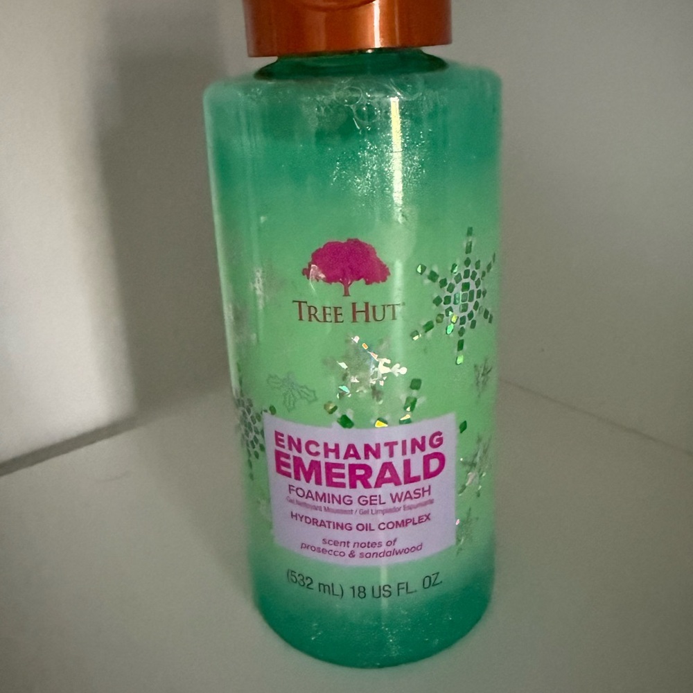 Green and Orange Body Wash Frosted Emerald